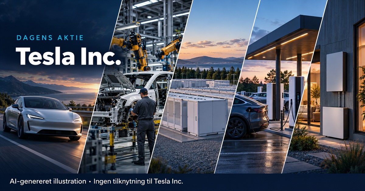 Illustration til analysen af Tesla Inc.