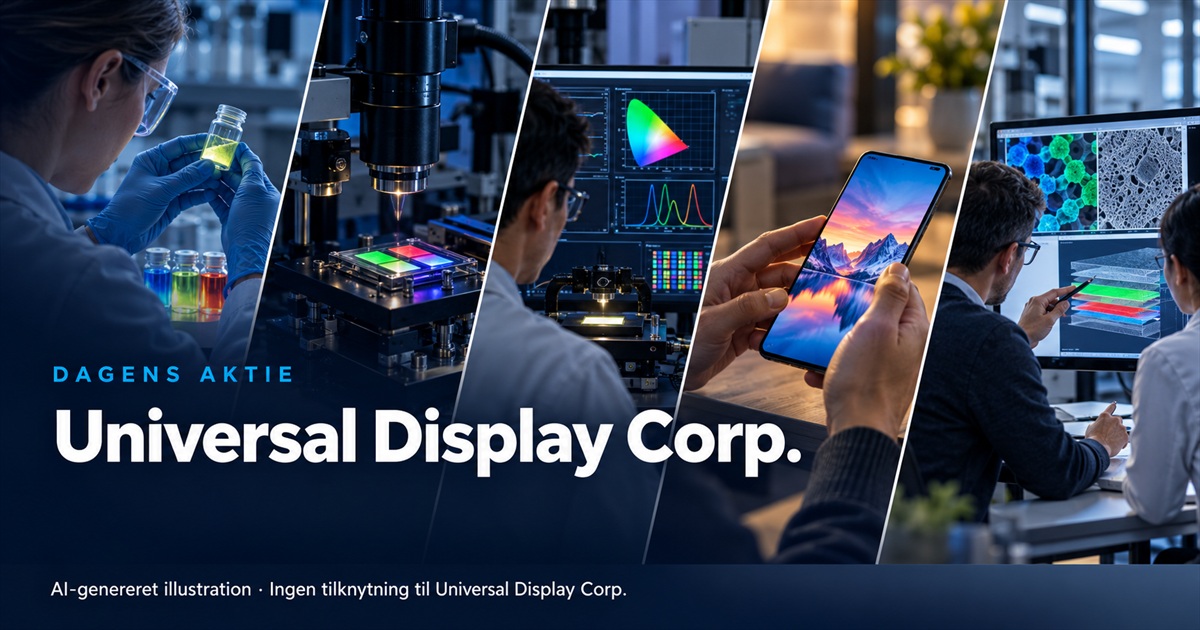 Illustration til analysen af Universal Display Corp.