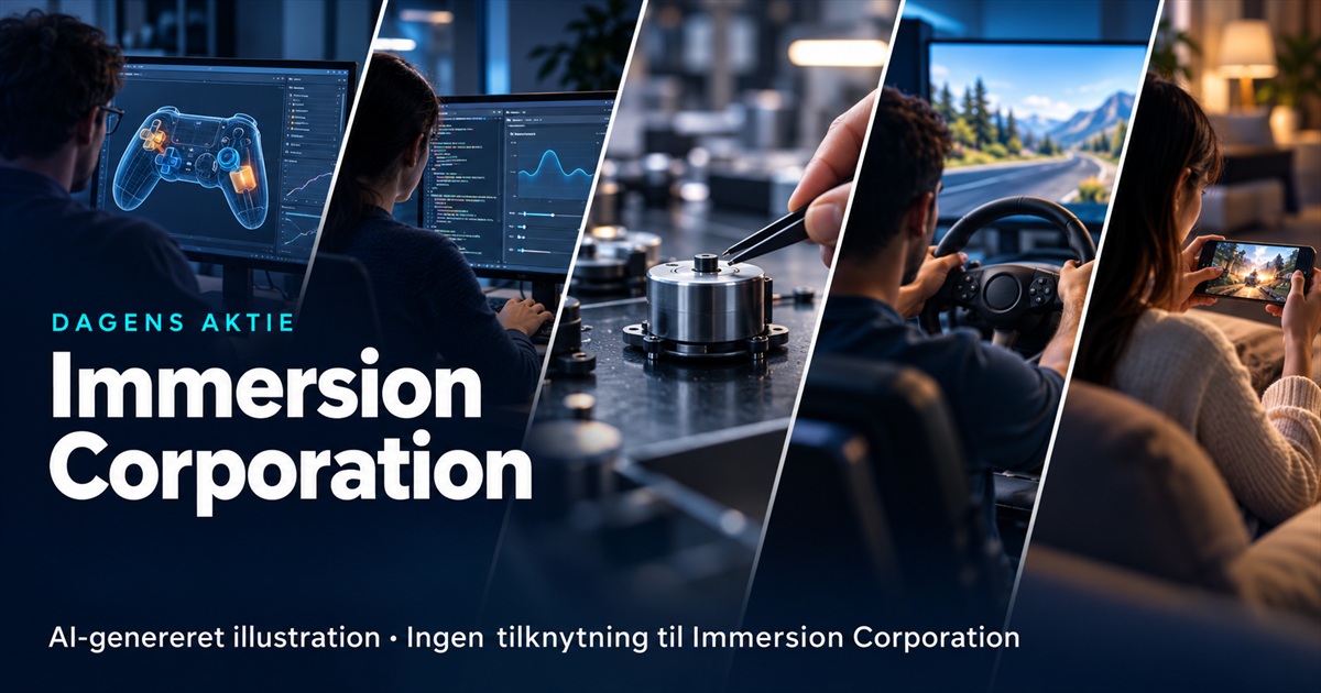 Illustration til analysen af Immersion Corporation