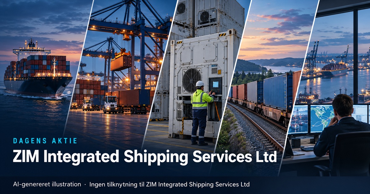 Illustration til analysen af ZIM Integrated Shipping Services Ltd