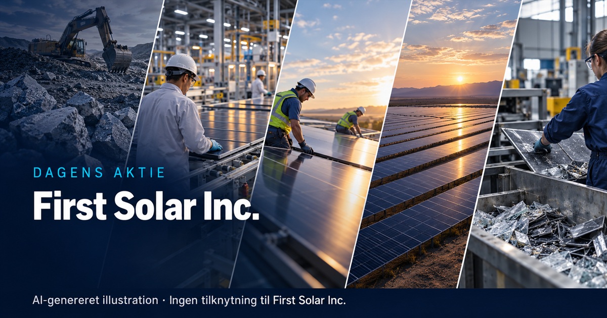 Illustration til analysen af First Solar Inc.