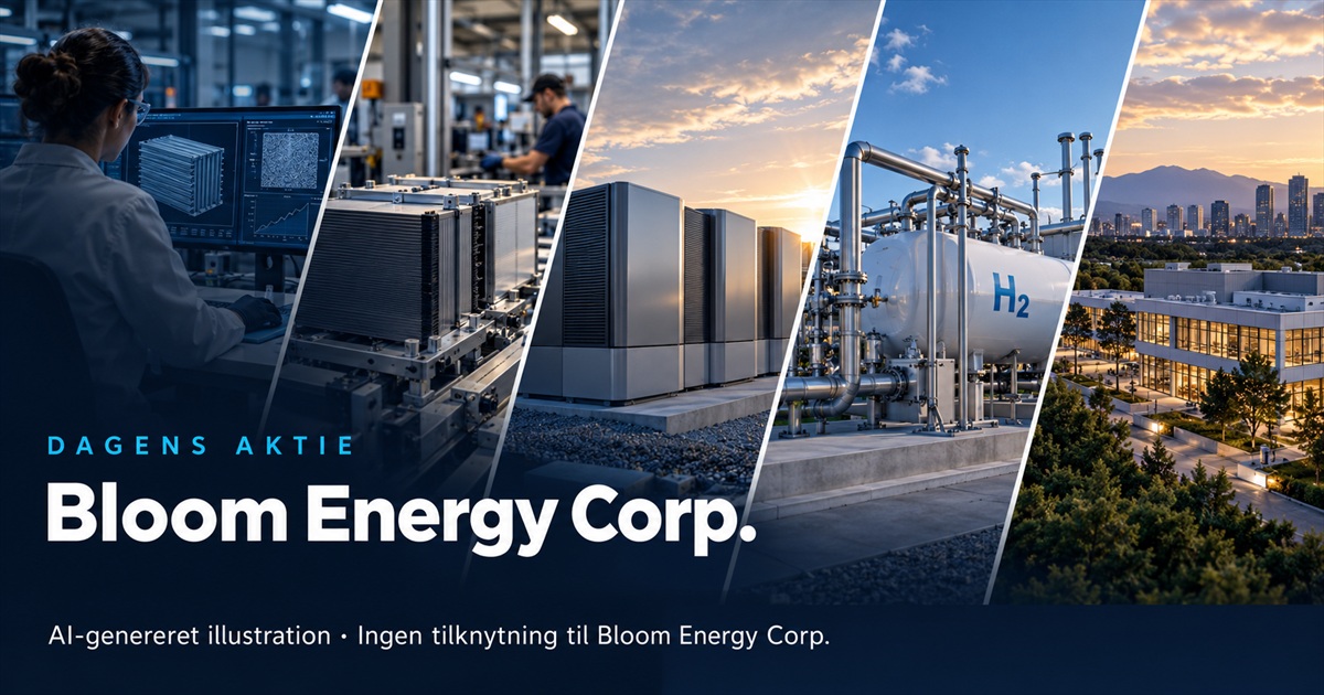 Illustration til analysen af Bloom Energy Corp.