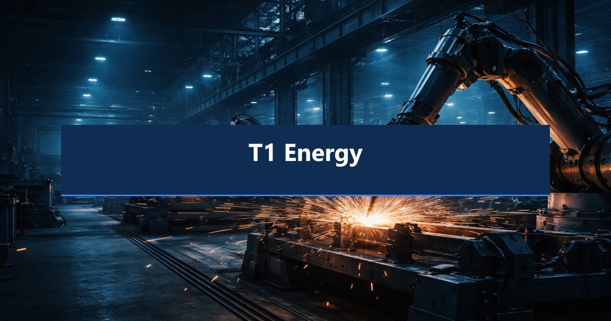 Illustration til analysen af T1 Energy