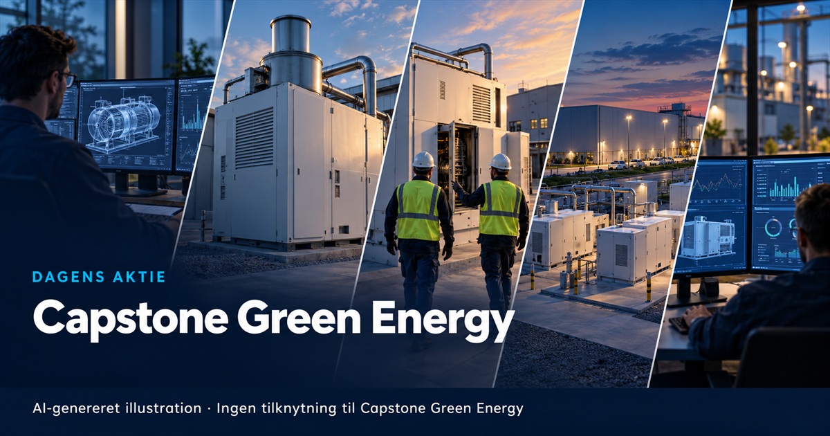 Illustration til analysen af Capstone Green Energy