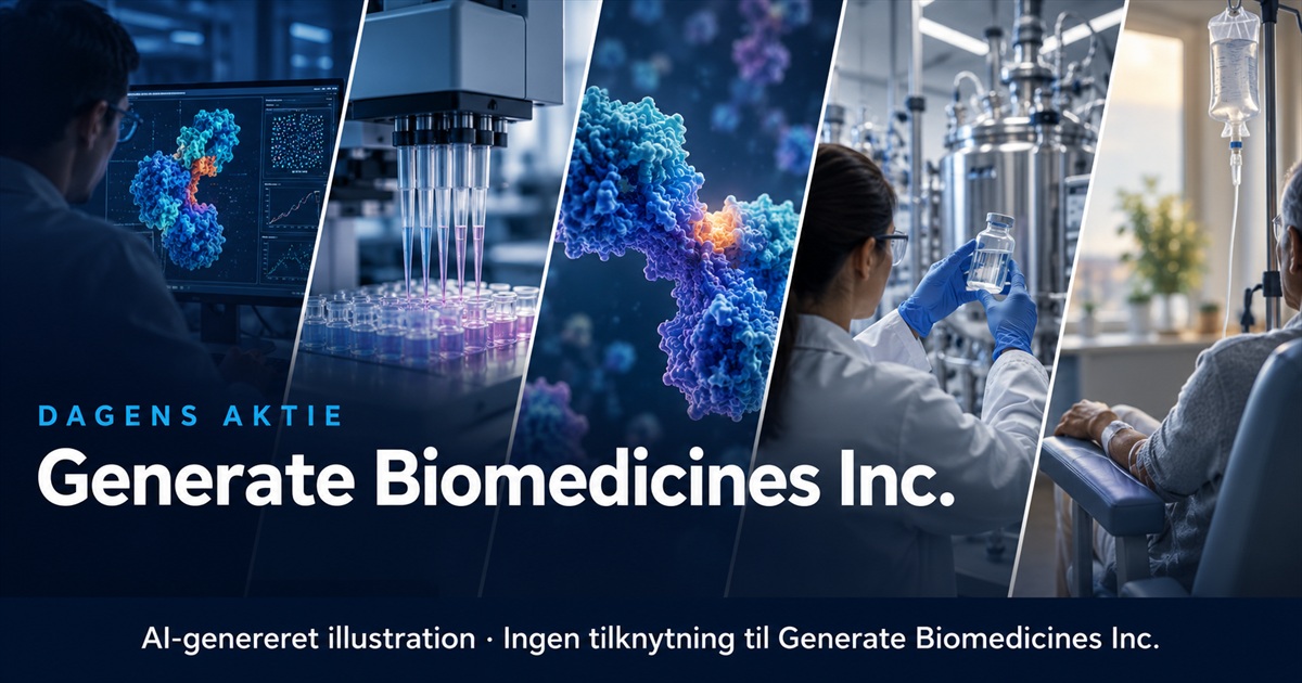 Illustration til analysen af Generate Biomedicines Inc.
