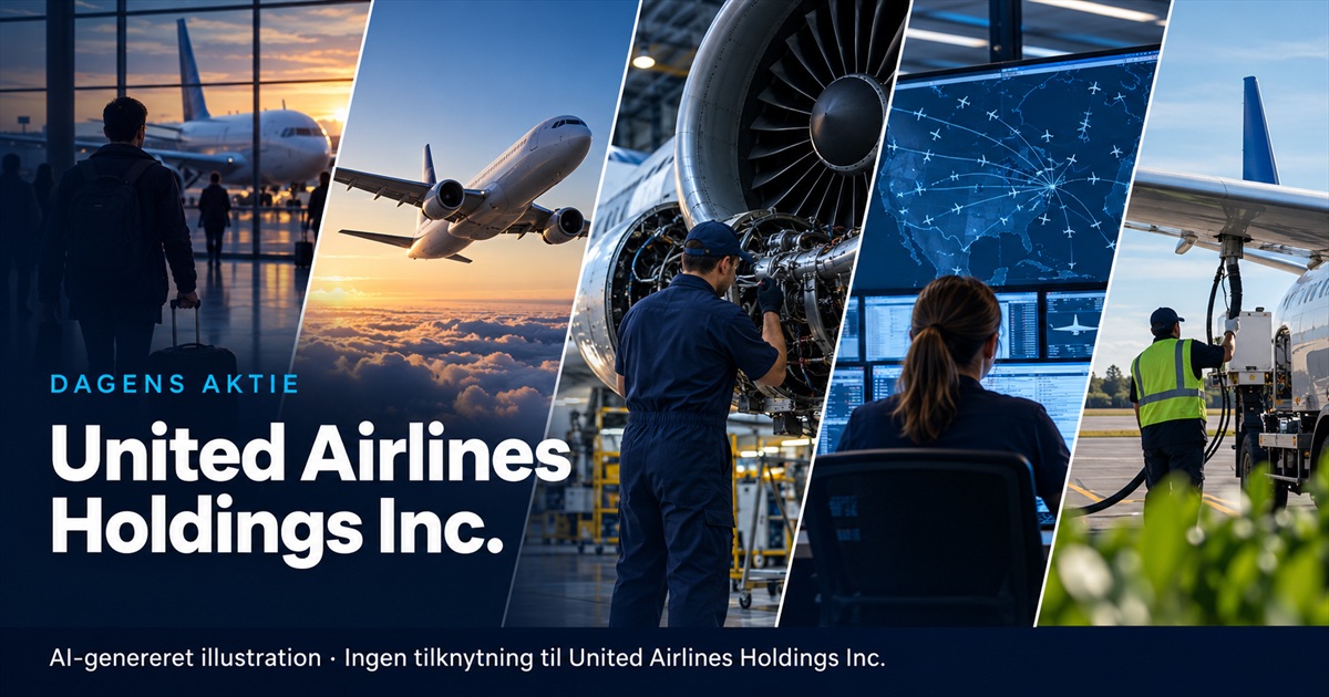 Illustration til analysen af United Airlines Holdings Inc.
